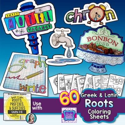 Greek and Latin Roots Coloring Pages – Heidi Babin